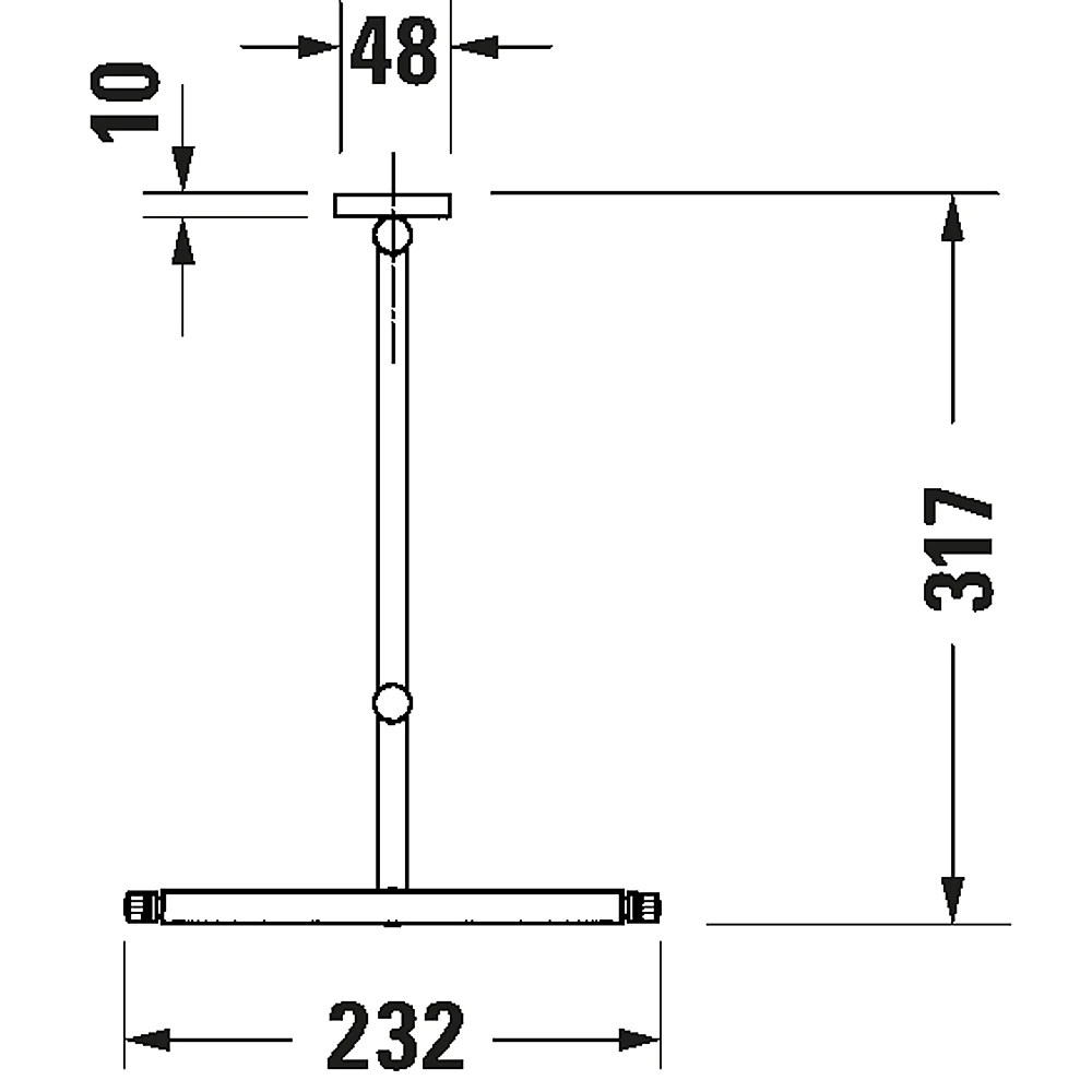 Duravit D-Code Siyah Mat Makyaj Aynası - 0099124600 2