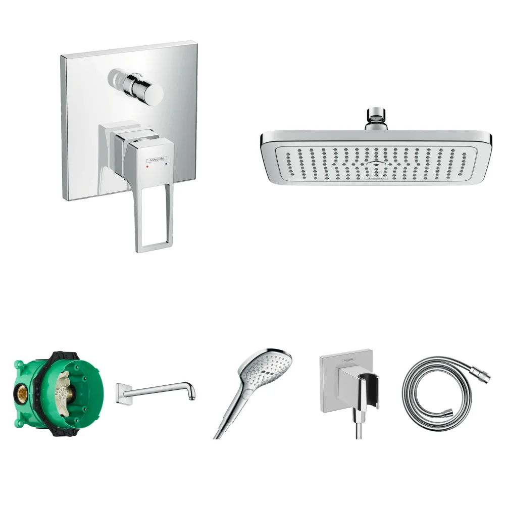 Hansgrohe Metropol 2 Çıkış Ankastre Duş Seti - Croma E 280