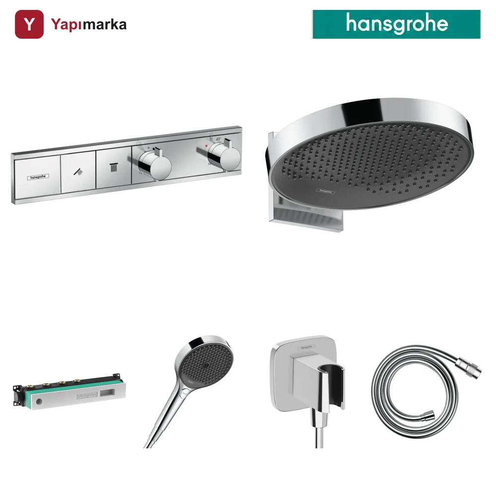 Hansgrohe RainSelect 2 Çıkış Ankastre Duş Seti - Rainfinity 360