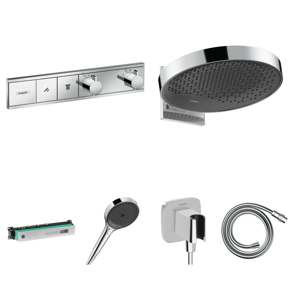 Hansgrohe RainSelect 2 Çıkış Ankastre Duş Seti - Rainfinity 360