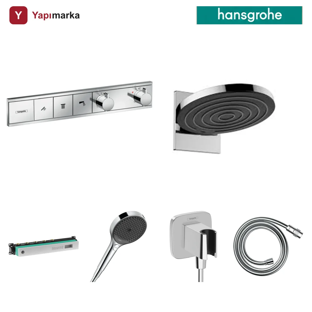 Hansgrohe RainSelect 3 Çıkış Ankastre Duş Seti - Pulsify S 260 2jet