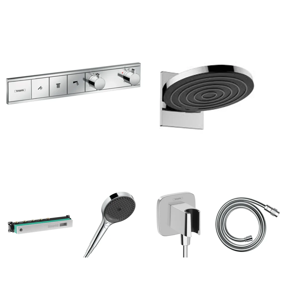 Hansgrohe RainSelect 3 Çıkış Ankastre Duş Seti - Pulsify S 260 2jet