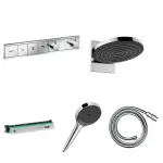 Hansgrohe RainSelect 3 Çıkış Ankastre Duş Seti - Pulsify S 260 2jet