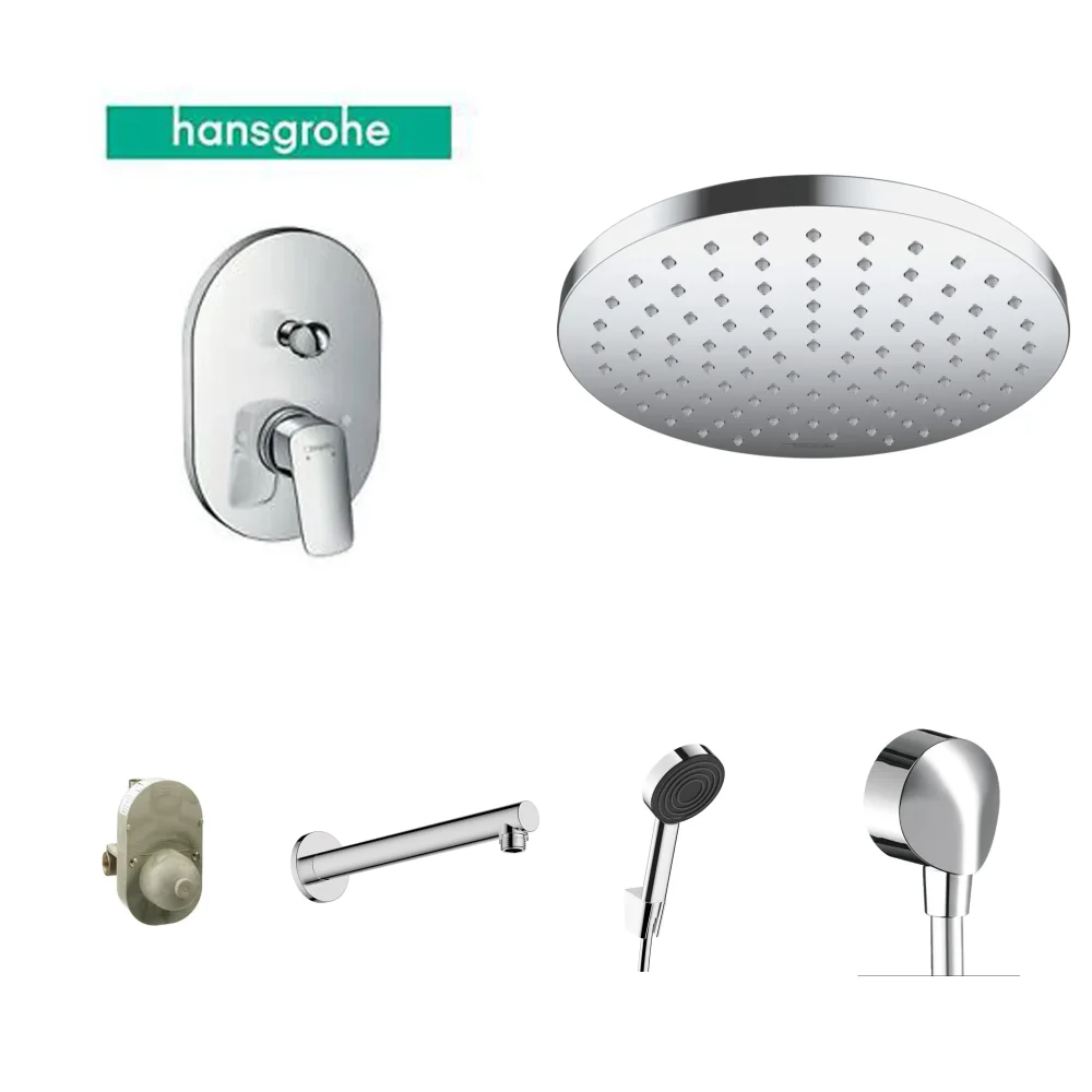 Hansgrohe Logis 2 Çıkış Ankastre Duş Seti - Vernis Blend 200