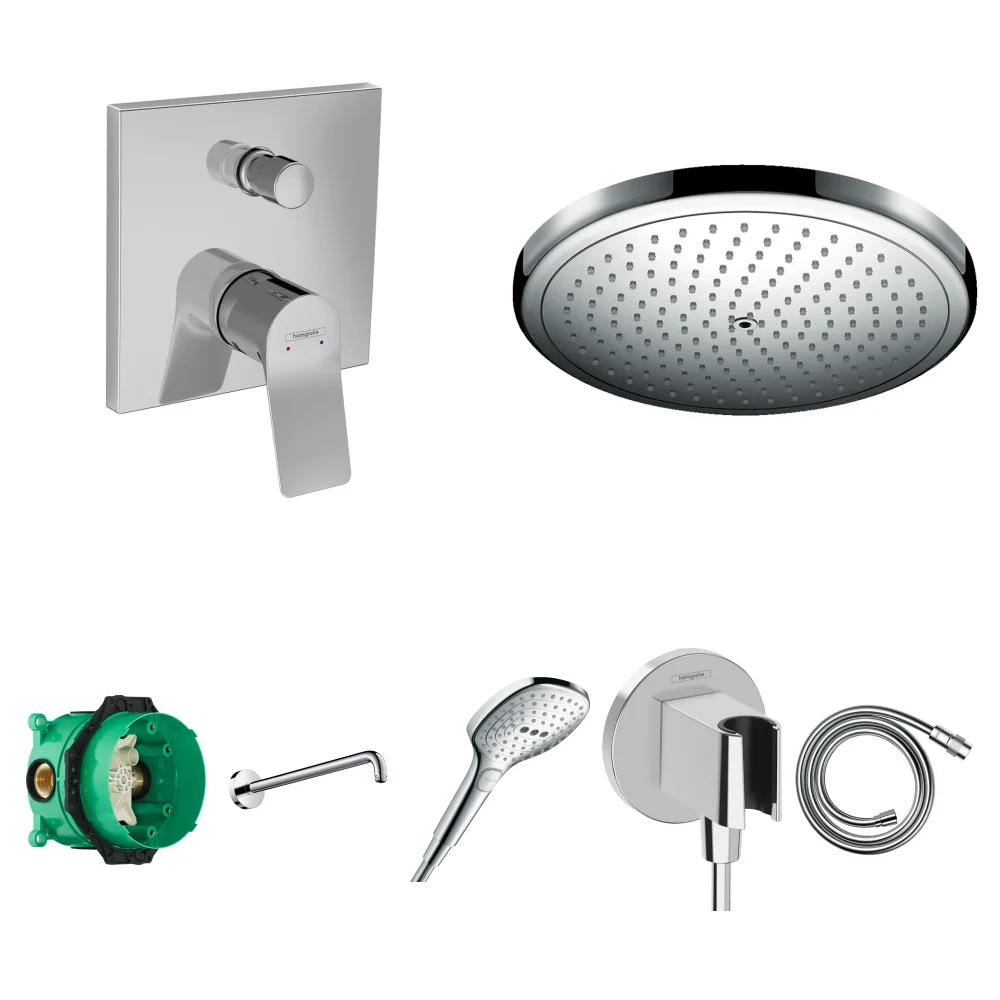 Hansgrohe Vivenis 2 Çıkış Ankastre Duş Seti - Croma 280