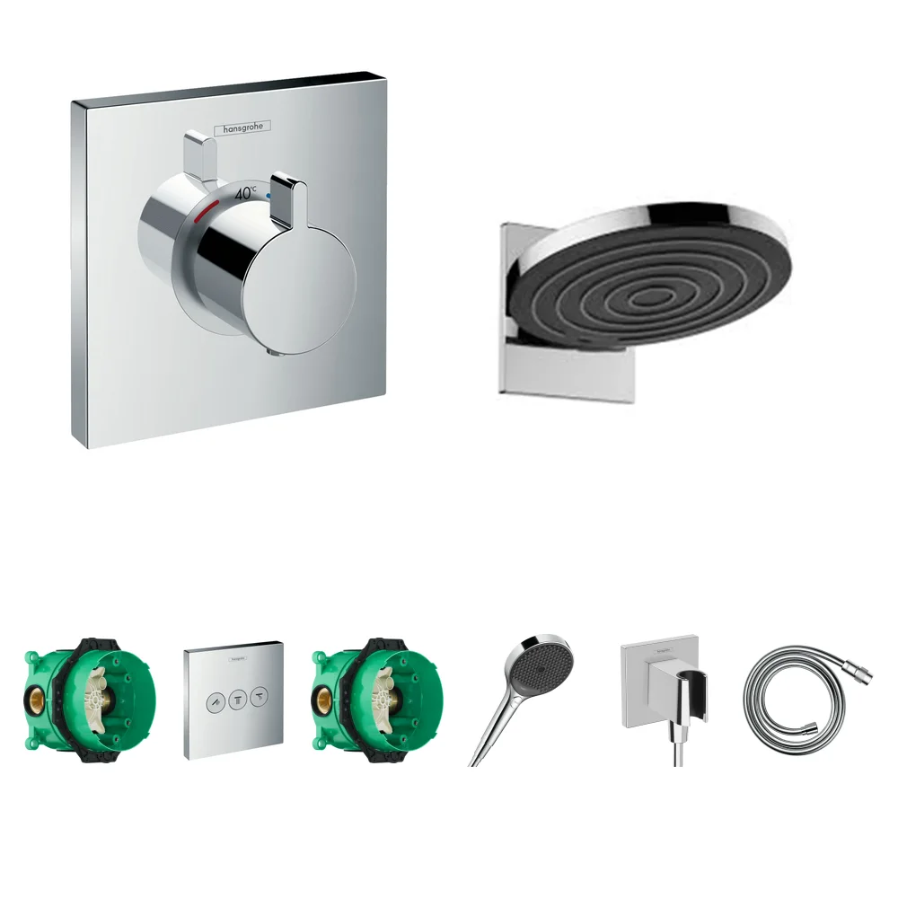 Hansgrohe ShowerSelect 3 Çıkış Ankastre Duş Seti - Pulsify S 260 2jet