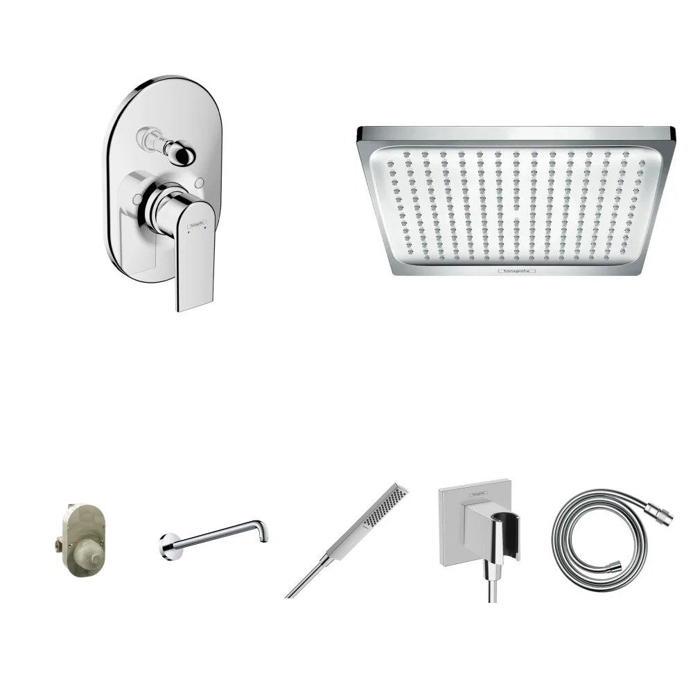Hansgrohe Vernis Shape 2 Çıkış Ankastre Duş Seti - Crometta E 240