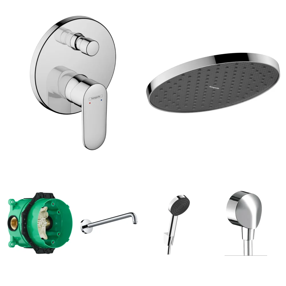 Hansgrohe Vernis Blend 2 Çıkış Ankastre Duş Seti - Activera S 240