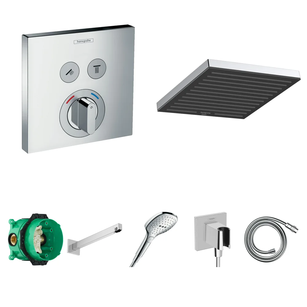 Hansgrohe ShowerSelect 2 Çıkış Ankastre Duş Seti - Pulsify E 260