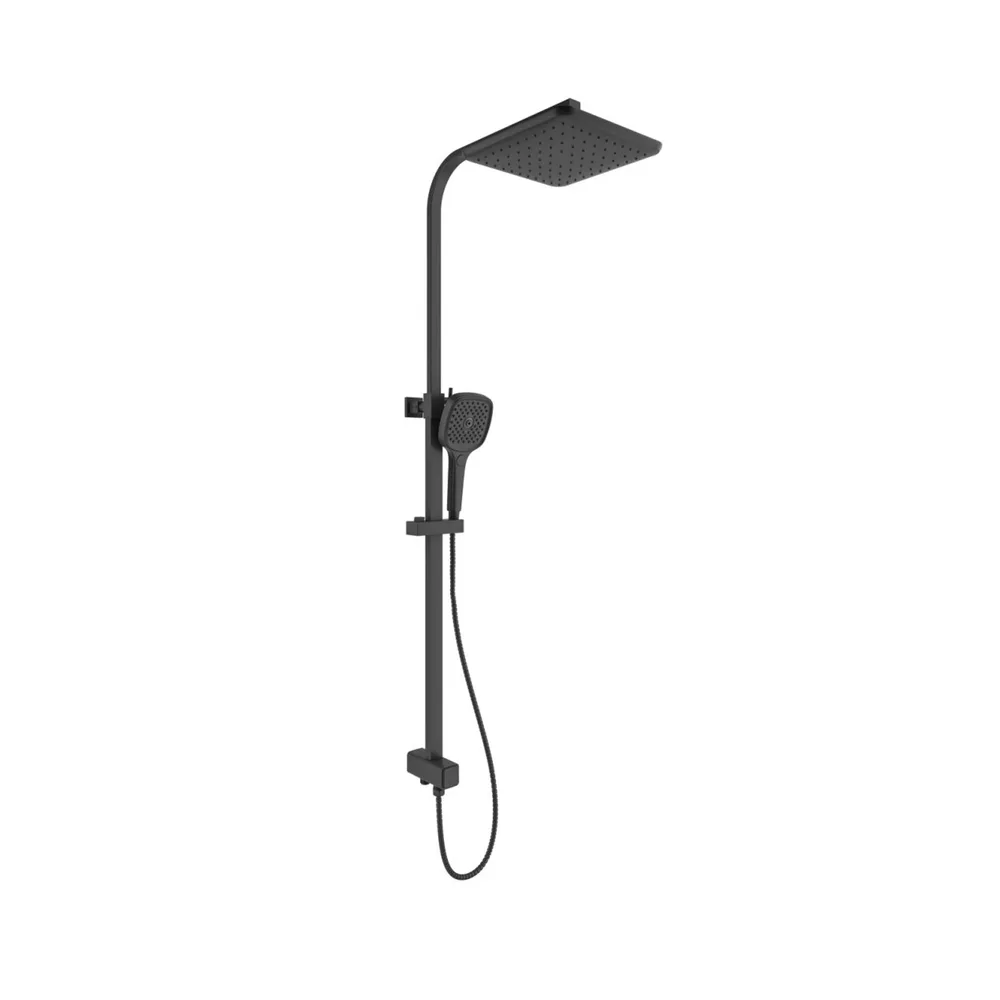 Kale Rain Square Push Buton Siyah Kare Duş Barı