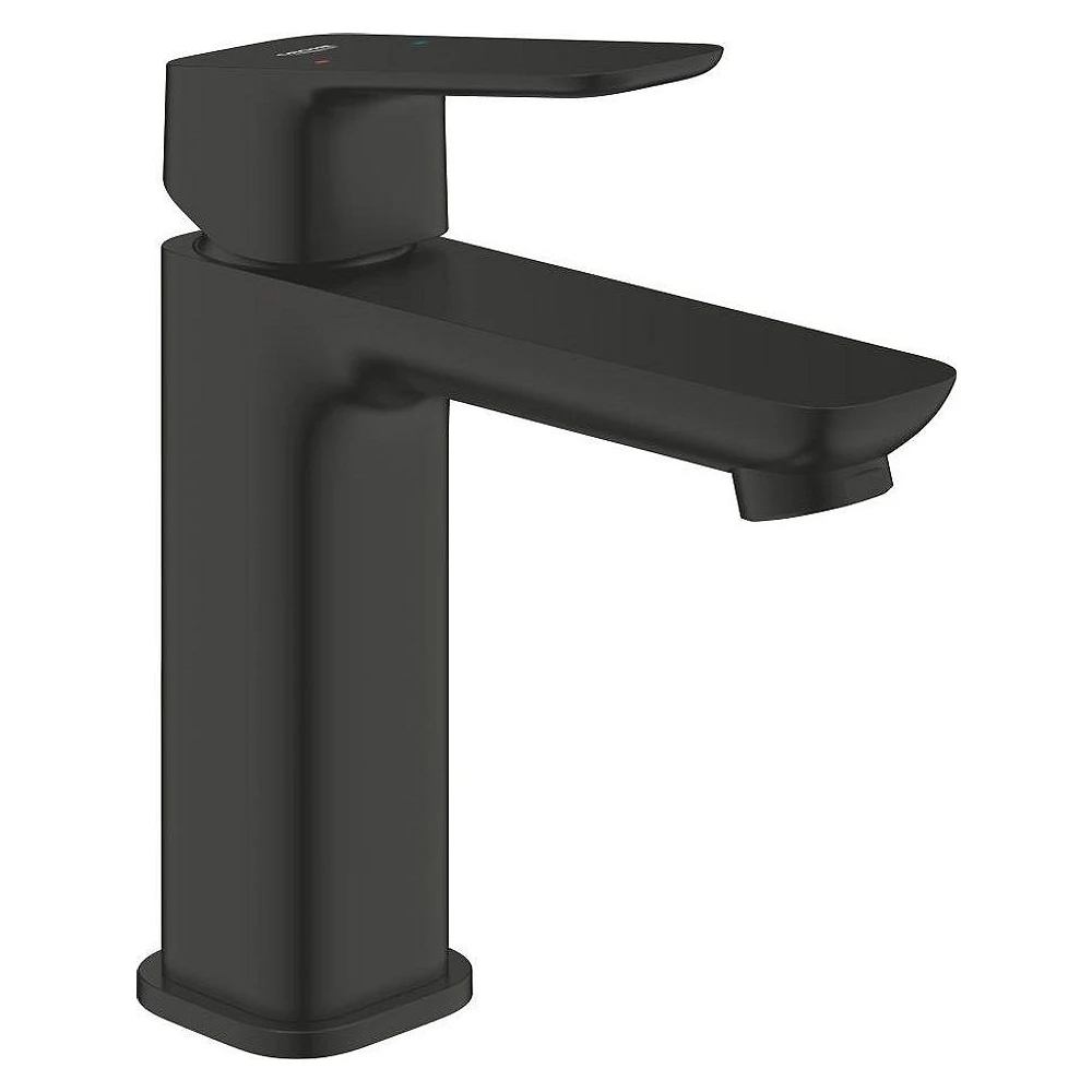 Grohe Cubeo Siyah M Lavabo Bataryası Düz Gövde