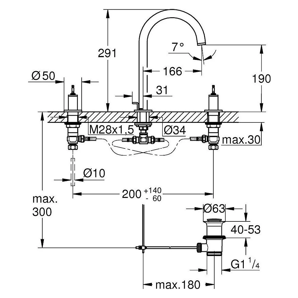 Grohe Atrio Private Collection Altın L Lavabo Bataryası 2