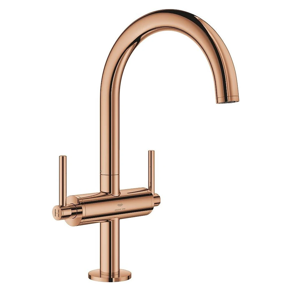 Grohe Atrio New Classic Bronz Tek Delikli L Lavabo Bataryası