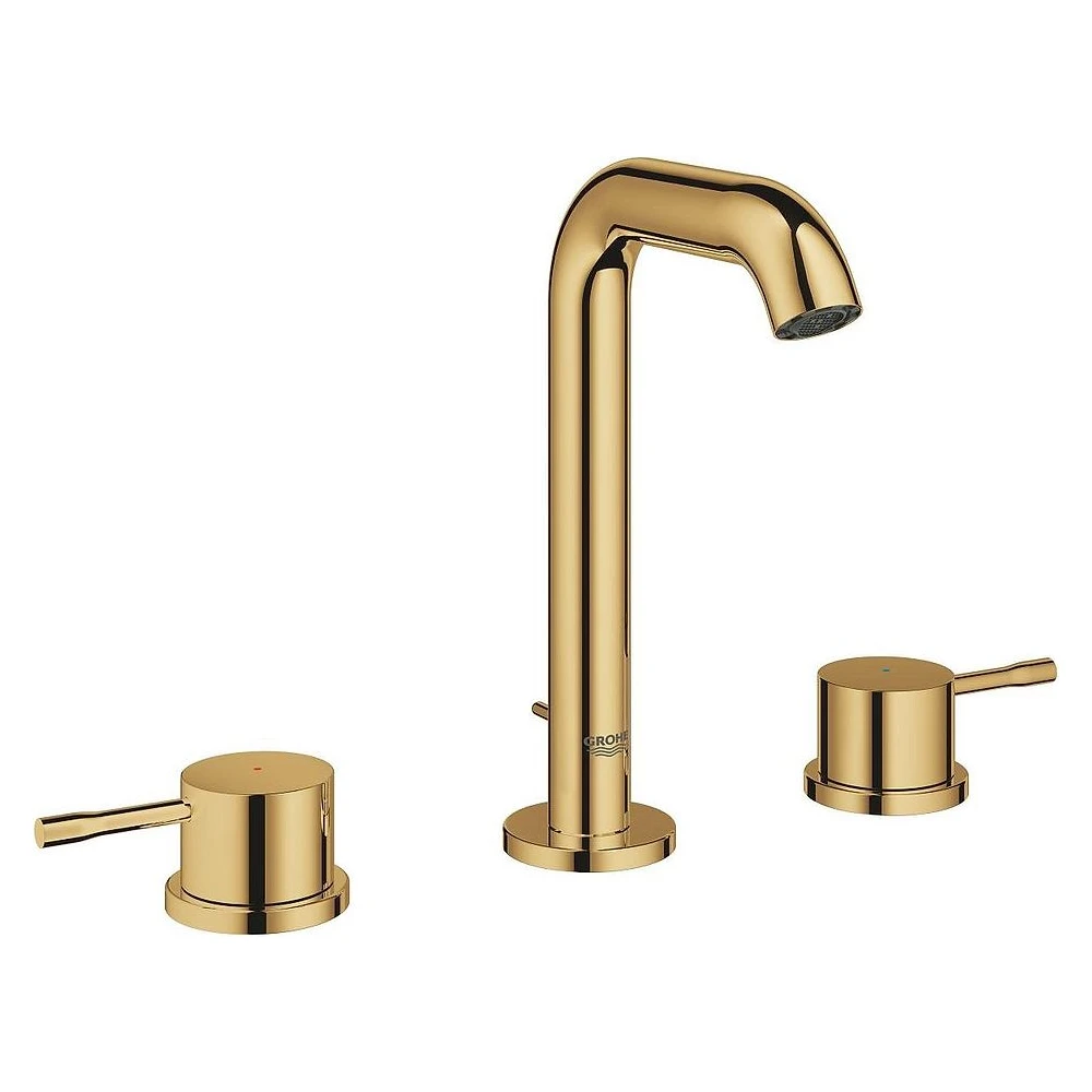 Grohe Essence New Altın 3 Delikli M Lavabo Bataryası