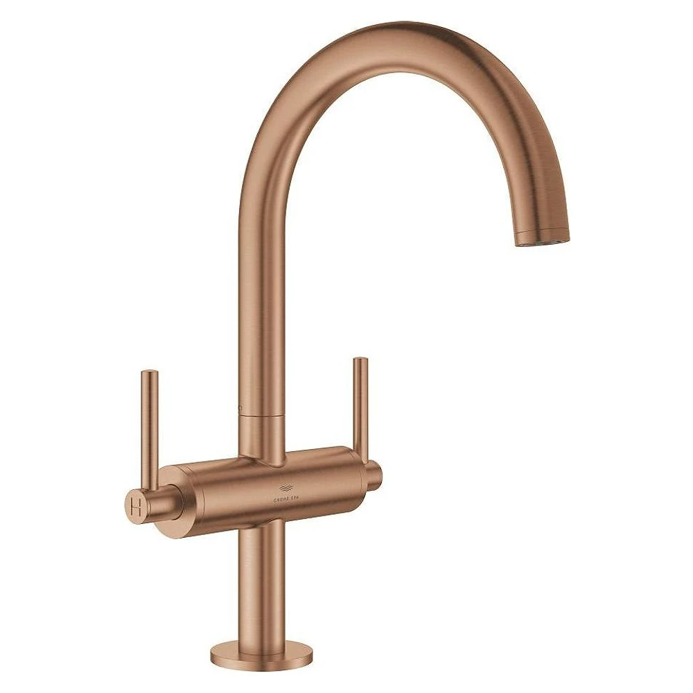 Grohe Atrio New Classic Bronz Tek Delikli L Lavabo Bataryası