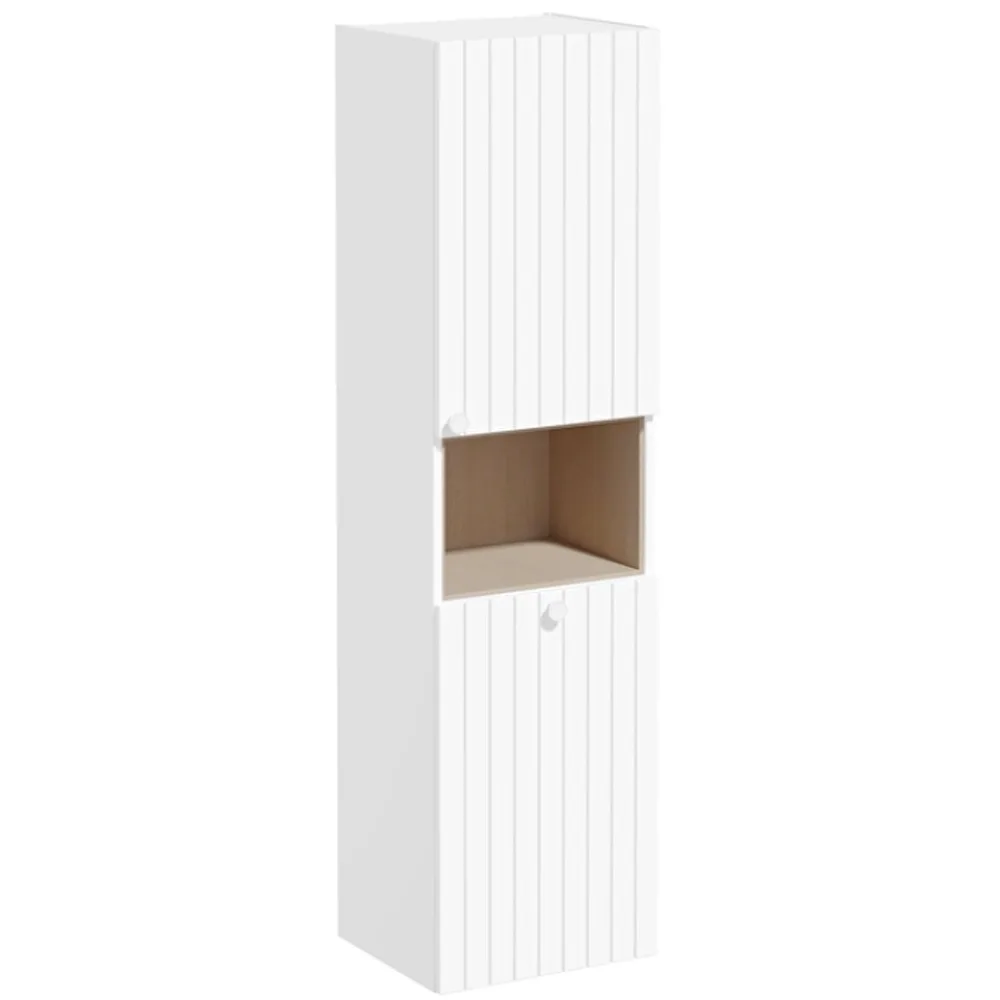 Vitra Root Groove 40 Cm Sepetli Mat Beyaz Boy Dolabı