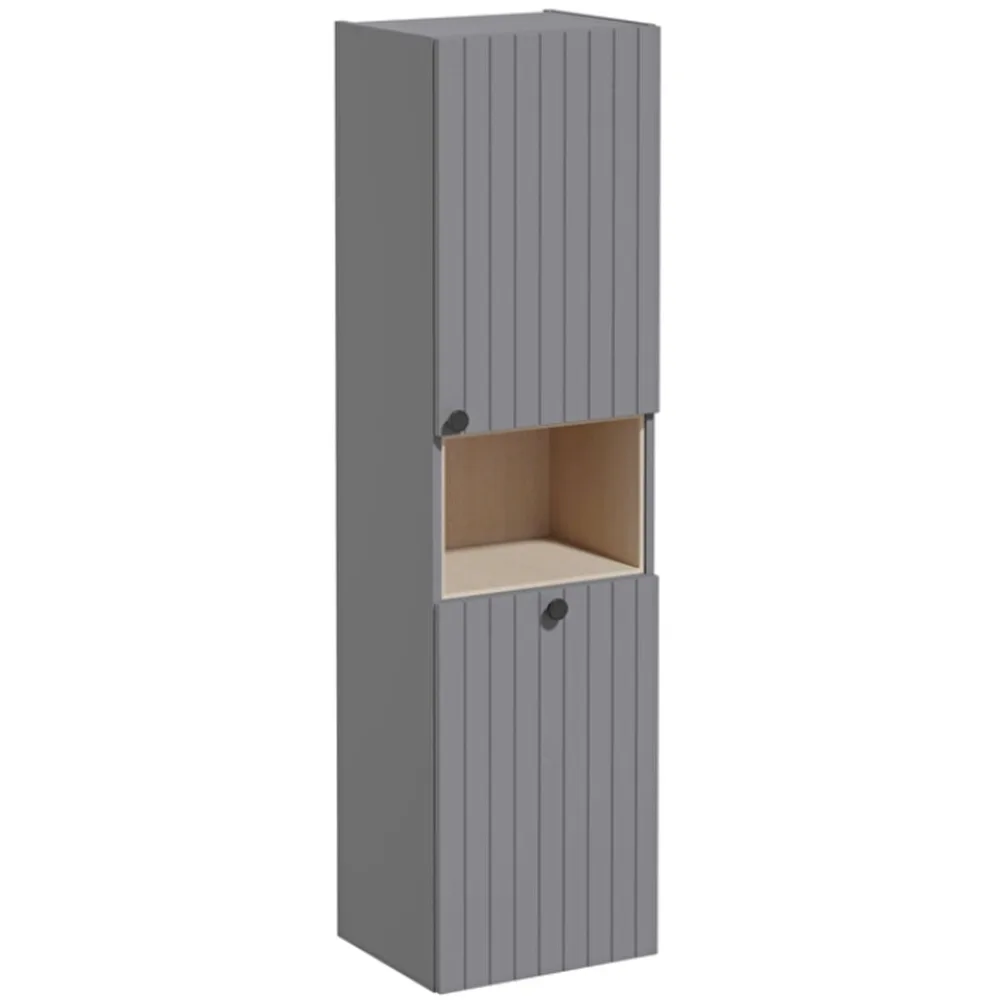 Vitra Root Groove 40 Cm Sepetli Mat Gri Boy Dolabı