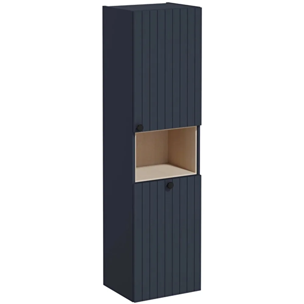 Vitra Root Groove 40 Cm Sepetli Mat Lacivert Boy Dolabı