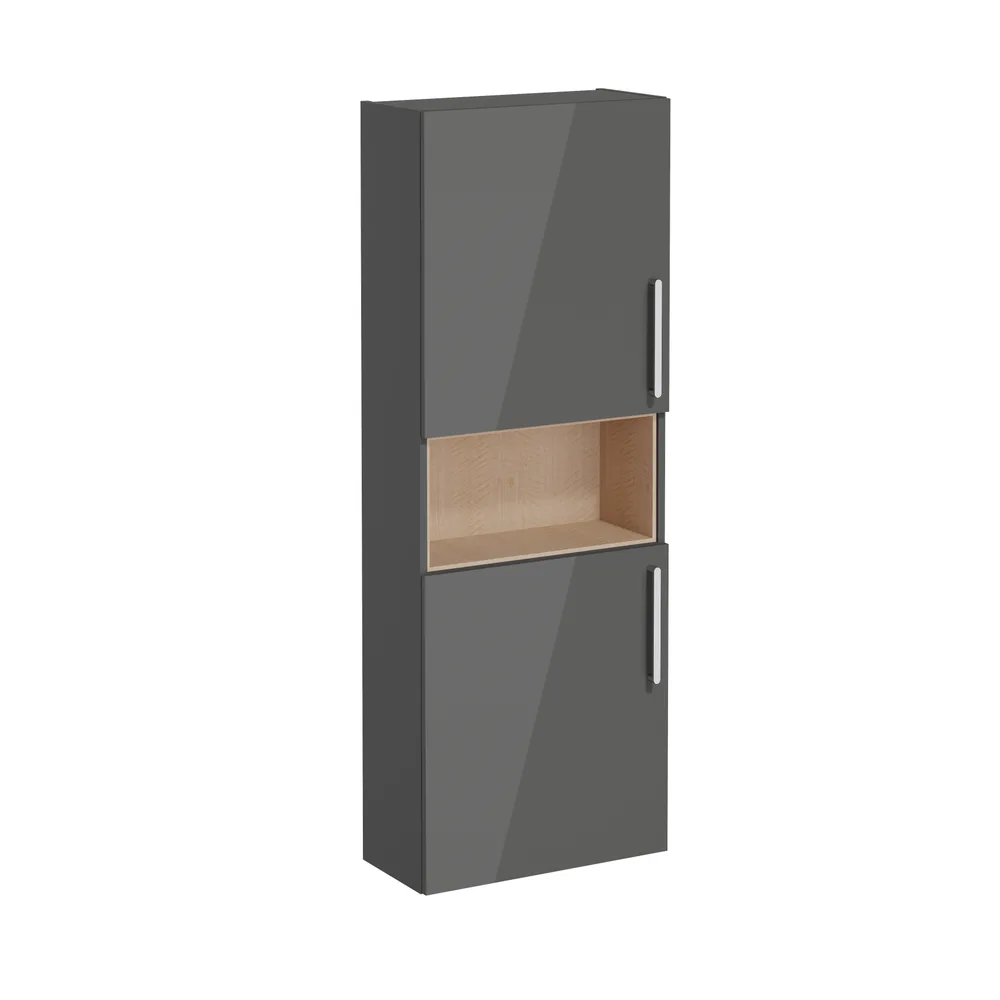 Vitra Root Flat 55 Cm Parlak Antrasit Boy Dolabı