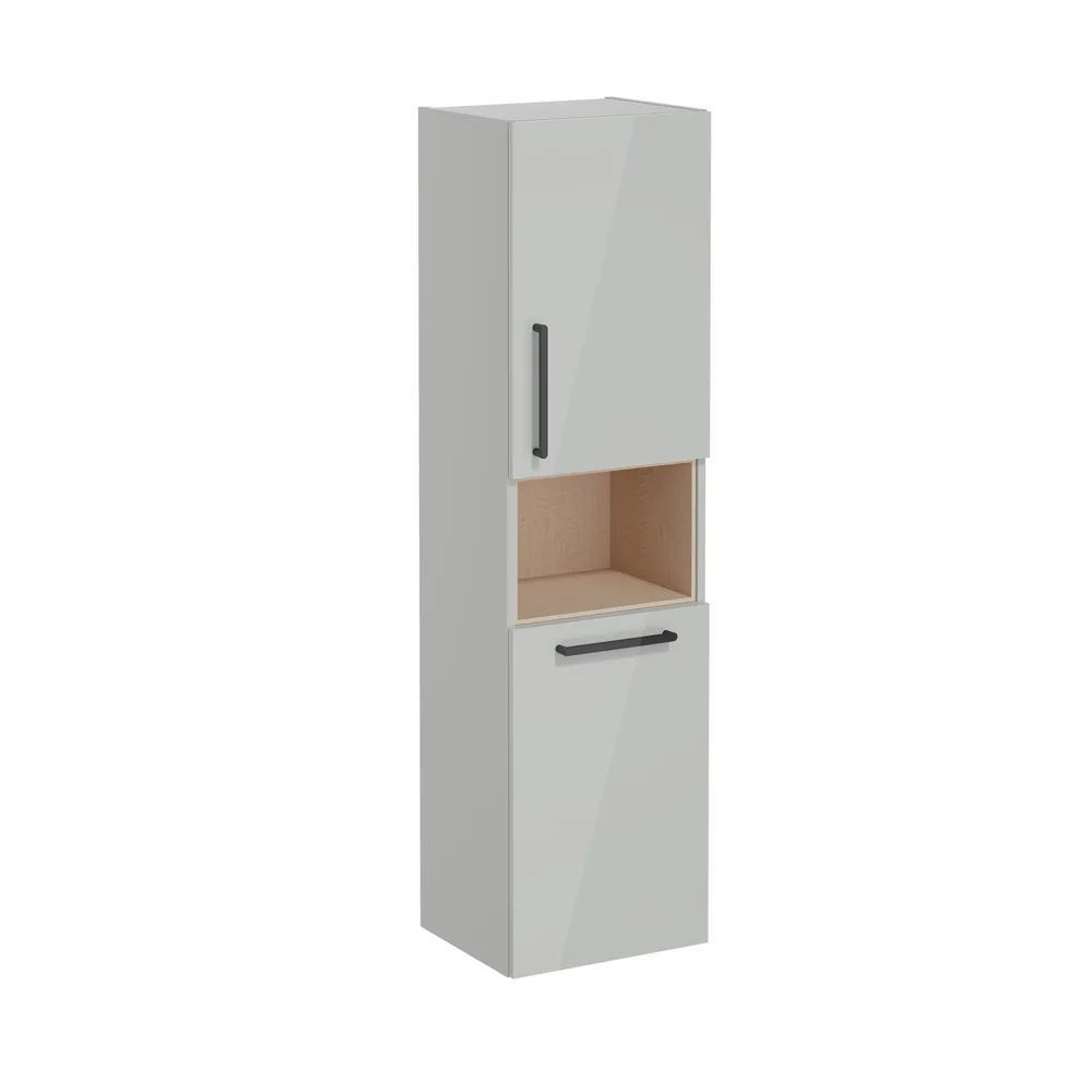 Vitra Root Flat 40 Cm Sepetli Parlak Gri Boy Dolabı