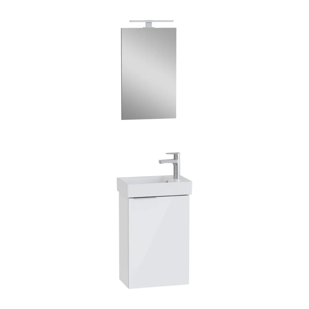 Vitra Mia Plus Square 45 Cm Parlak Beyaz Banyo Dolabı Takımı