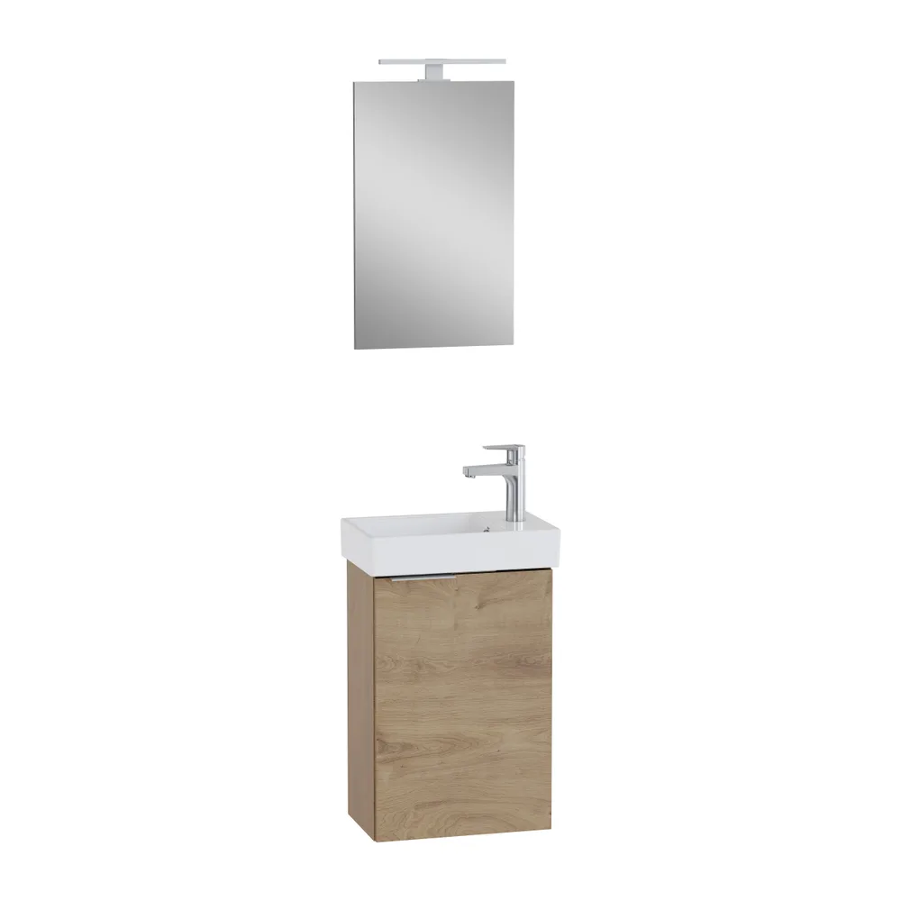 Vitra Mia Plus Square 45 Cm Meşe Banyo Dolabı Takımı