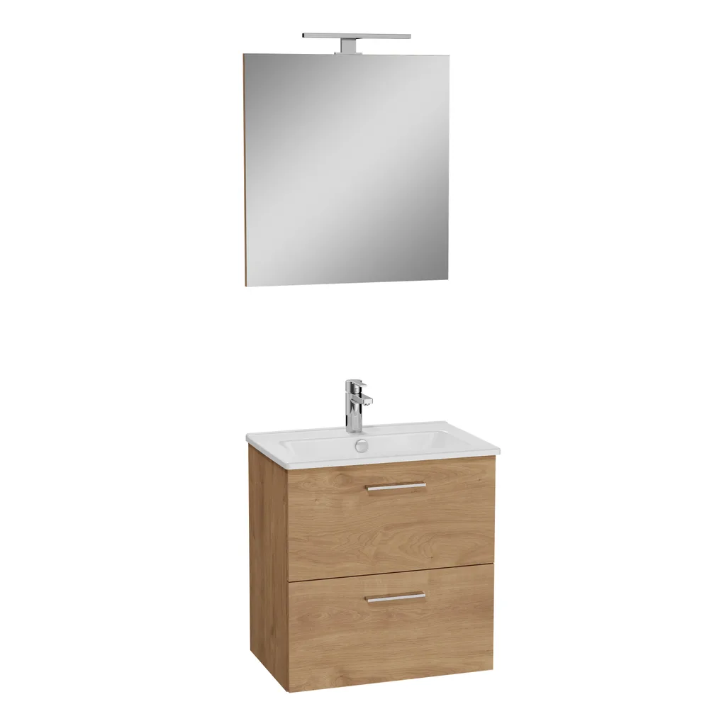 Vitra Mia 60 Cm Meşe Banyo Dolabı Takımı