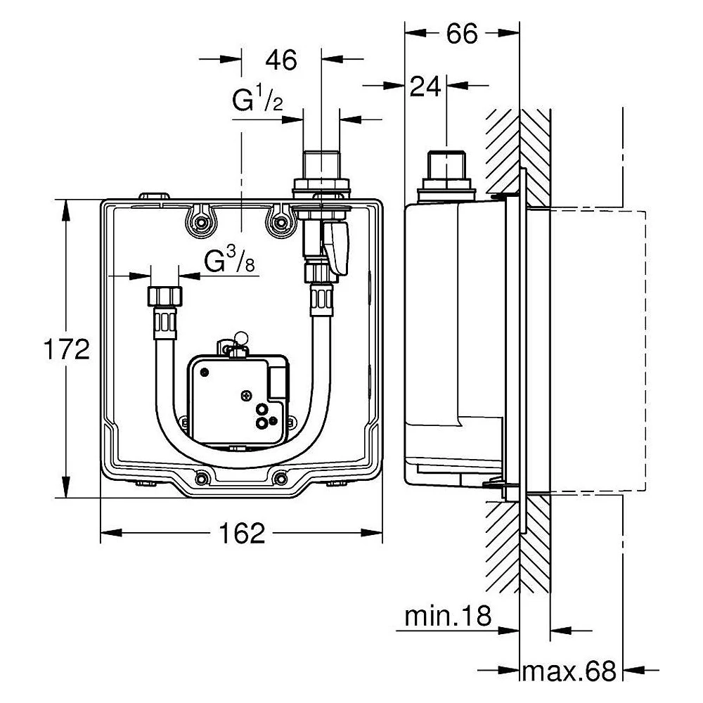 Grohe Eurosmart CE Ankastre İç Gövde 2