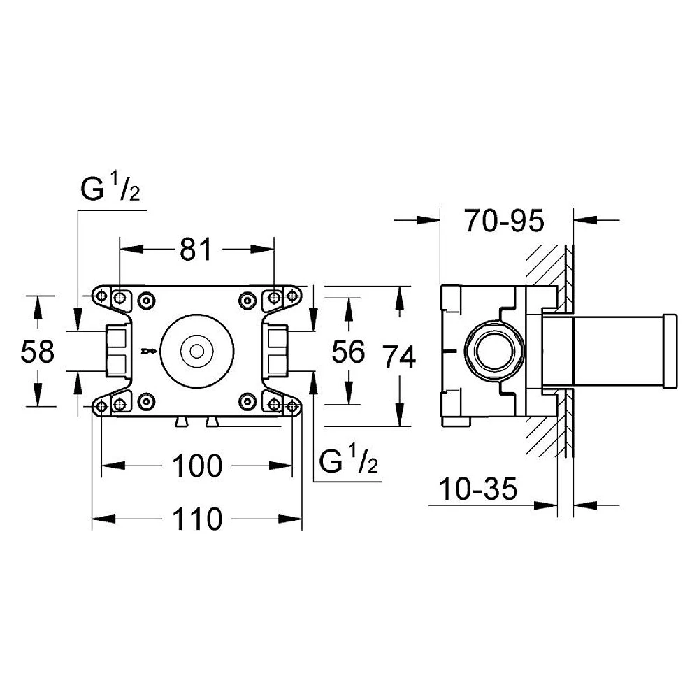 Grohe Rapido C Ankastre İç Gövde 2