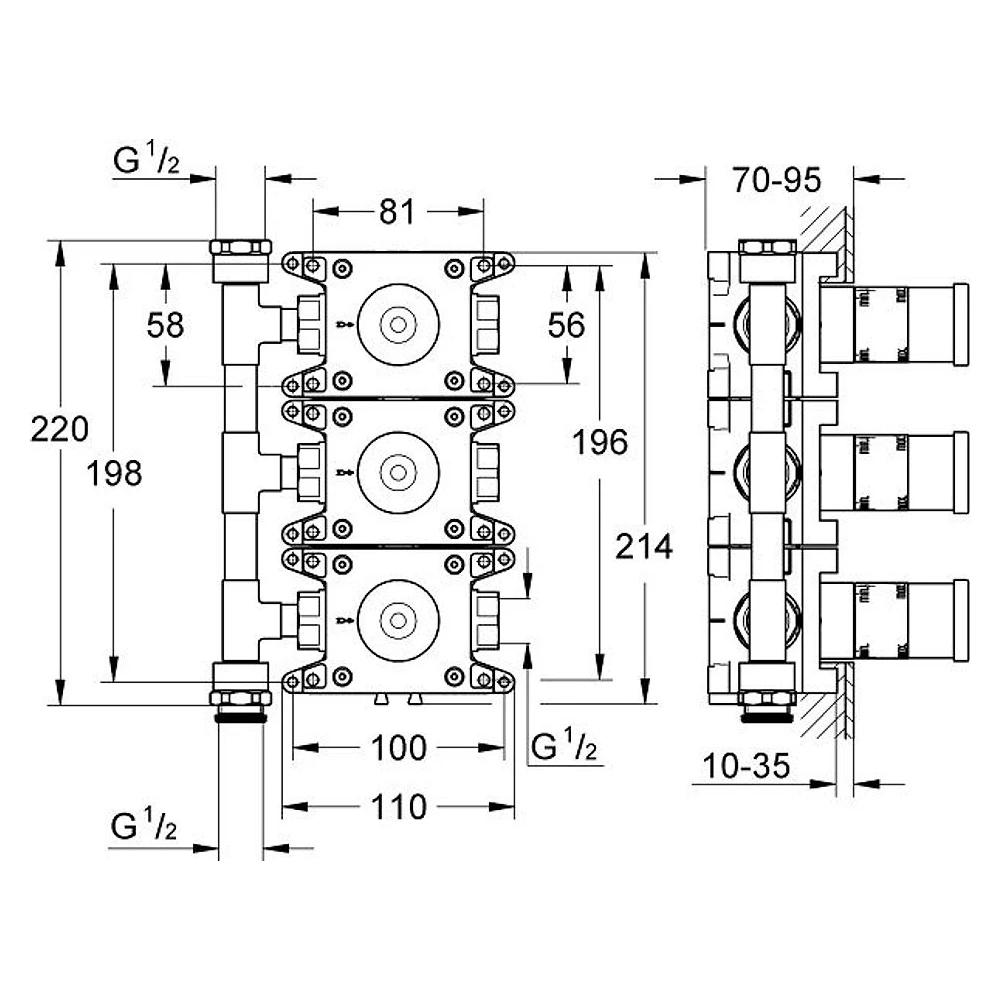 Grohe Rapido C Ankastre İç Gövde 2