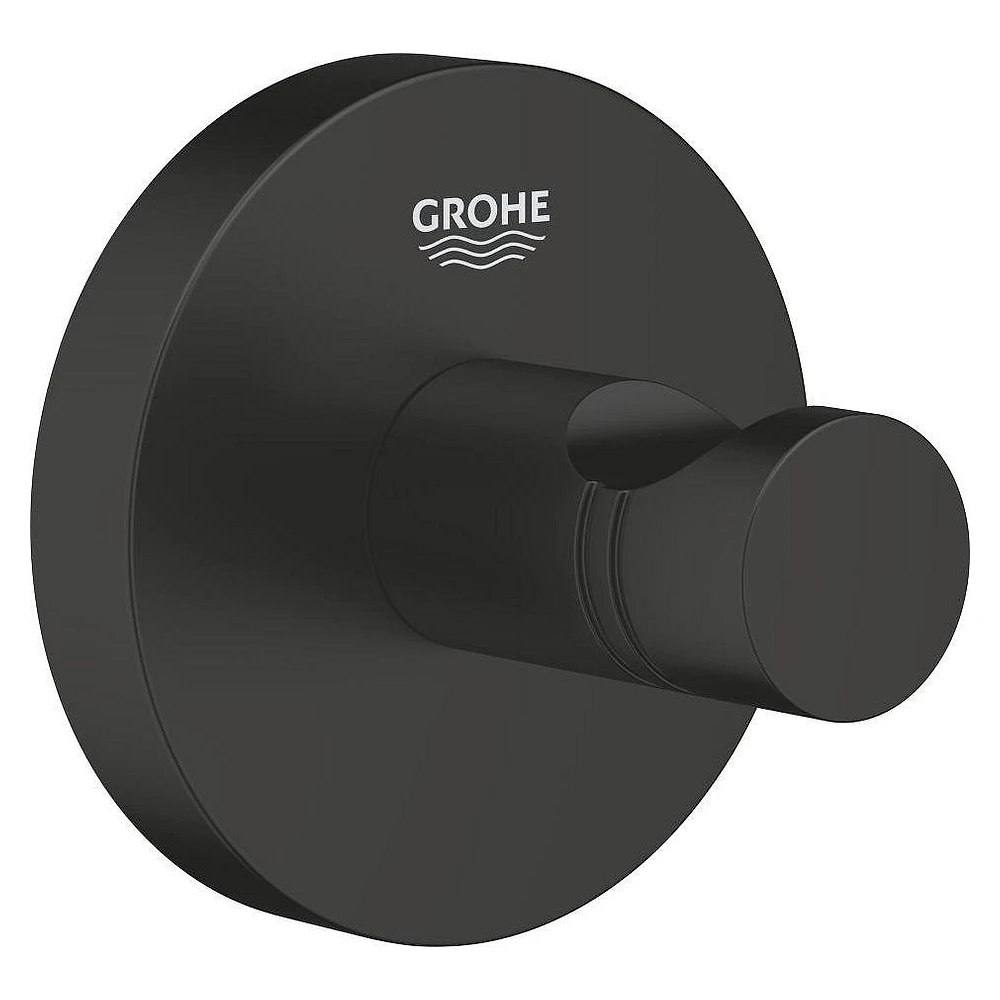 Grohe Essentials New Siyah Bornoz Askısı