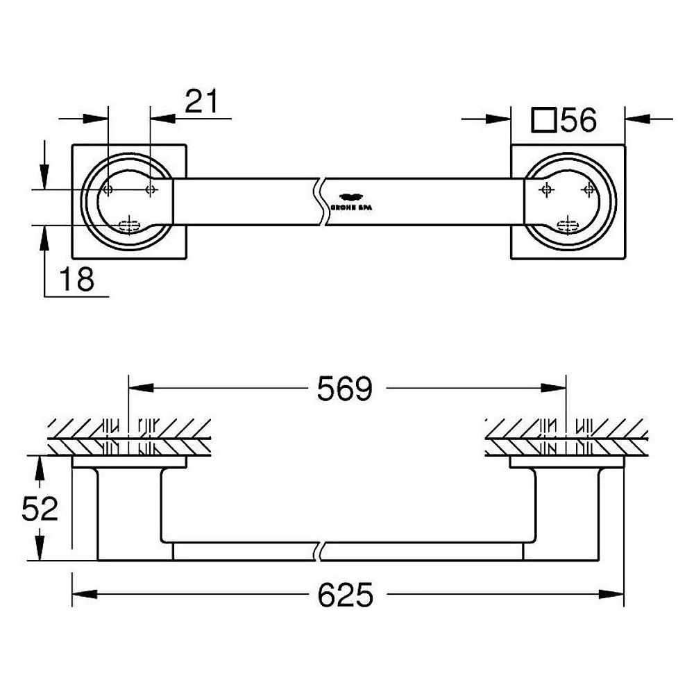 Grohe Allure New Altın Havlu Barı 2