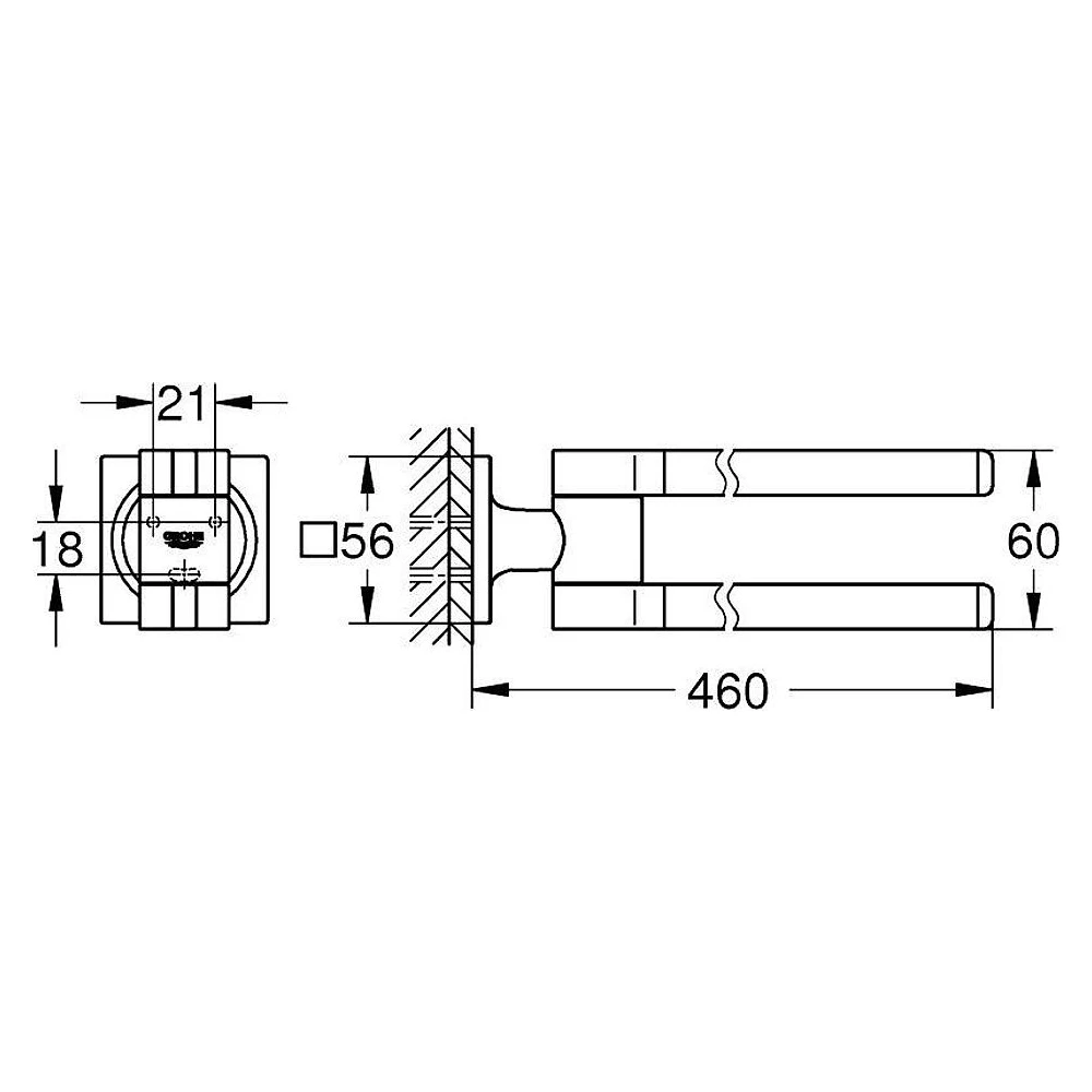 Grohe Allure New Bronz İkili Havluluk 2