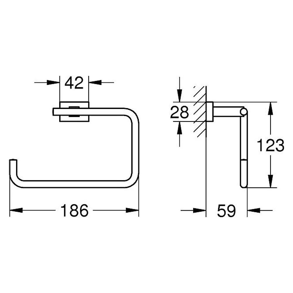 Grohe Essentials Cube New Havlu Halkası 2