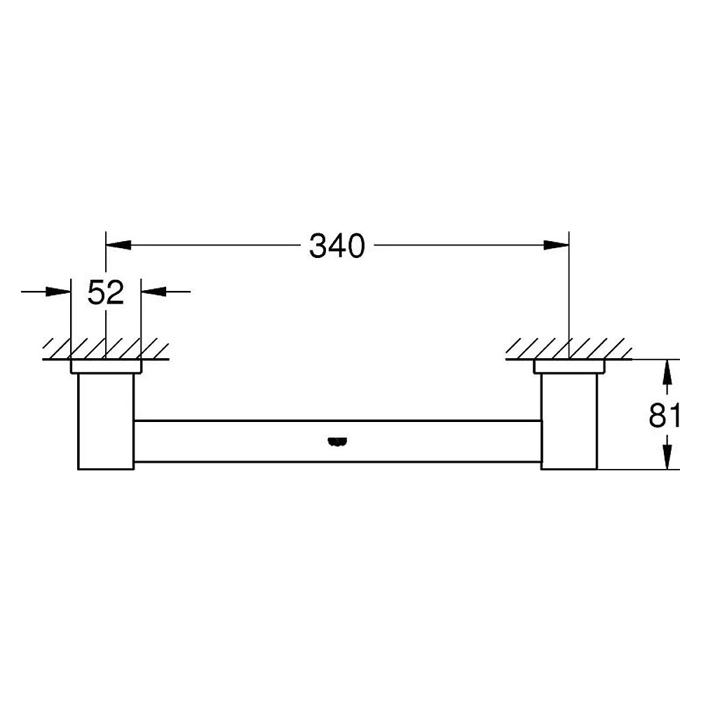 Grohe Essentials Cube New Antrasit Fırçalanmış Tutamak 2