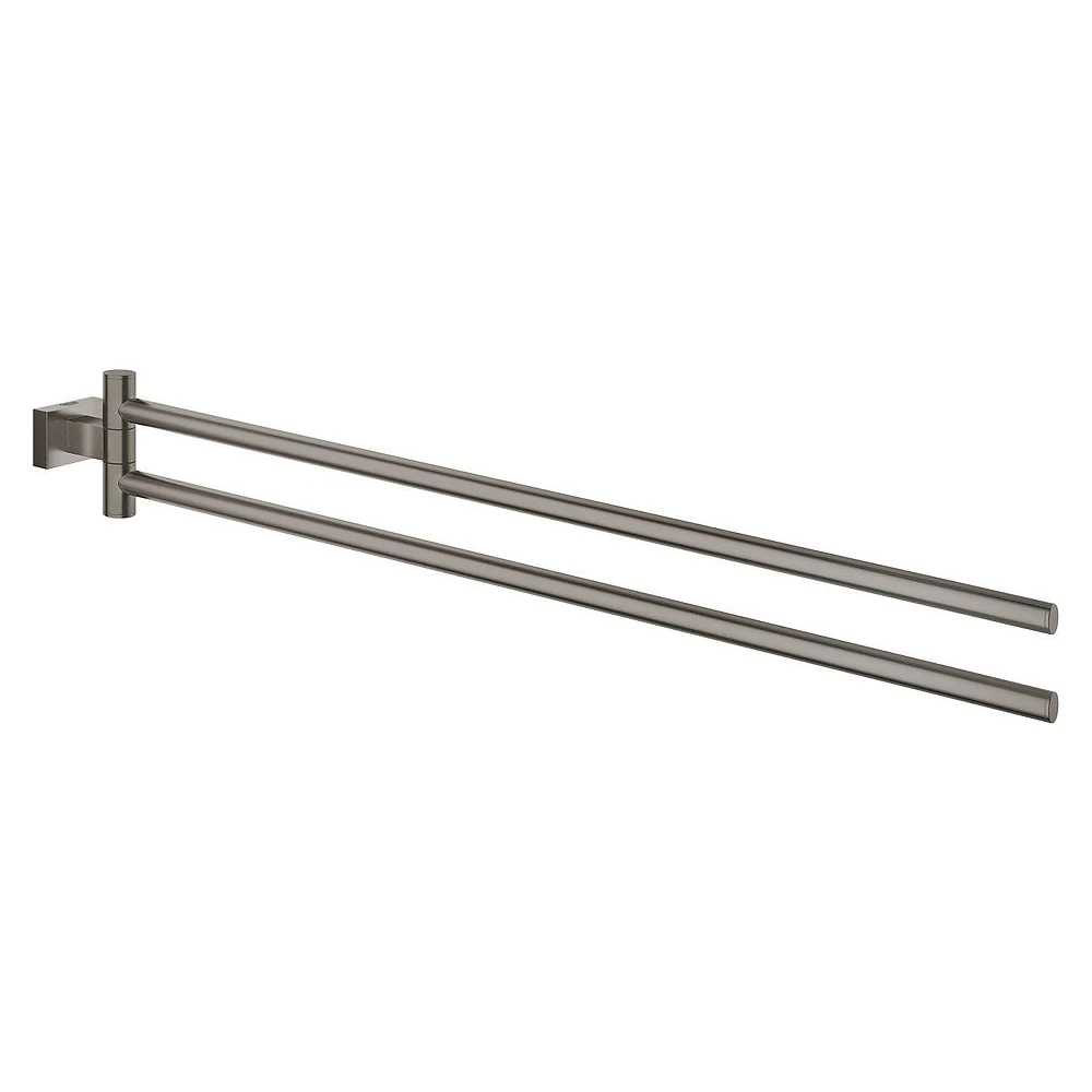 Grohe Essentials Cube New Antrasit Fırçalanmış İkili Havluluk