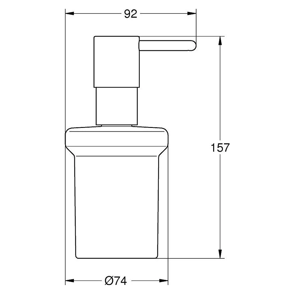 Grohe Essentials New Siyah Sıvı Sabunluk 2