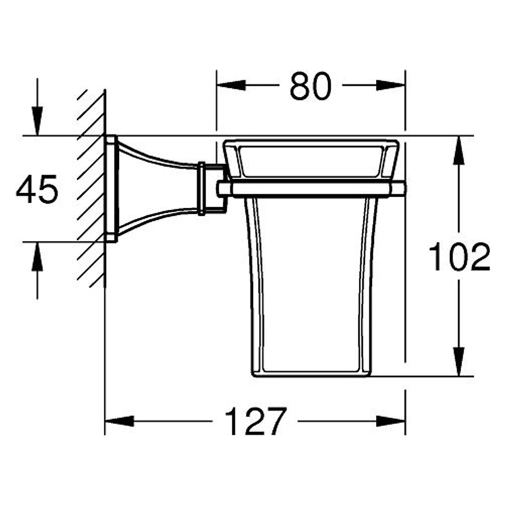 Grohe Grandera Krom Altın Aksesuar 2