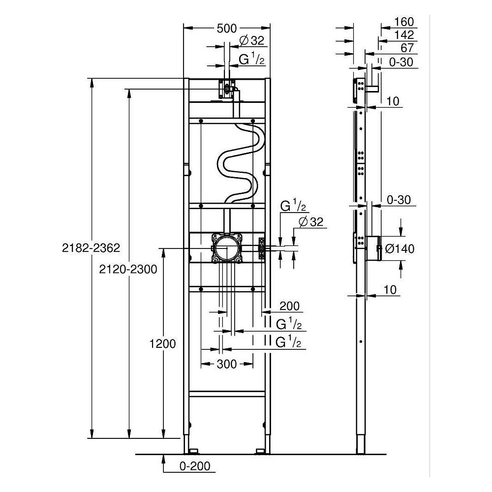 Grohe Rapido Shower Frame Aksesuar 2