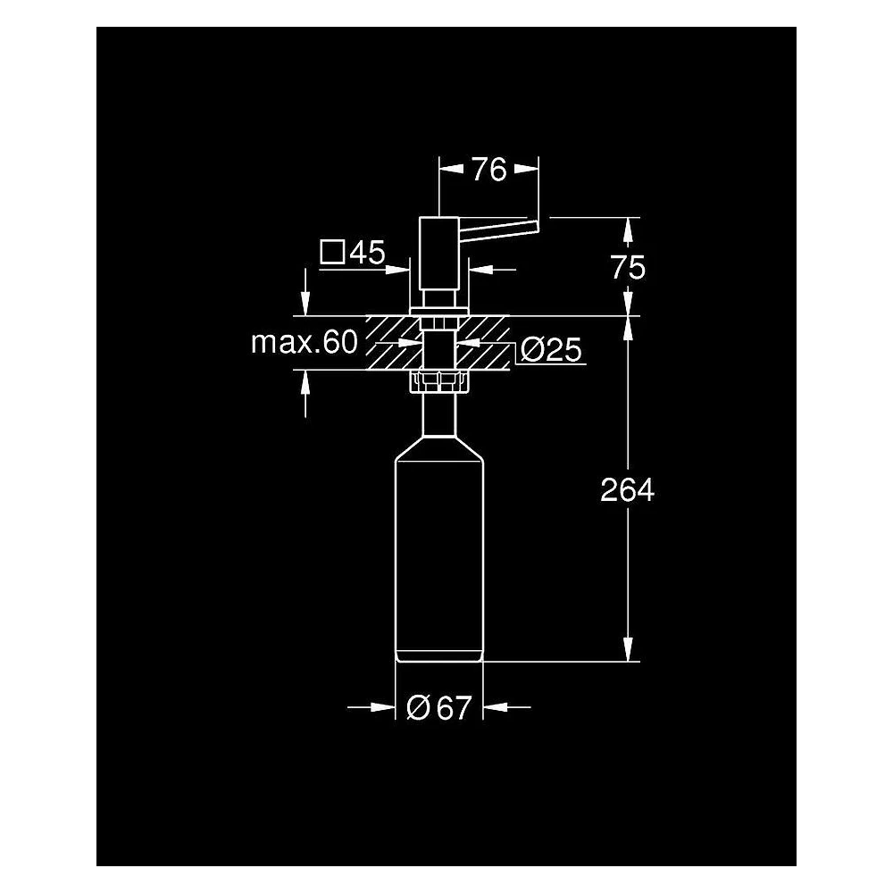 Grohe Soap Dispenser Supersteel Infinity Kaplama Sıvı Sabunluk 2