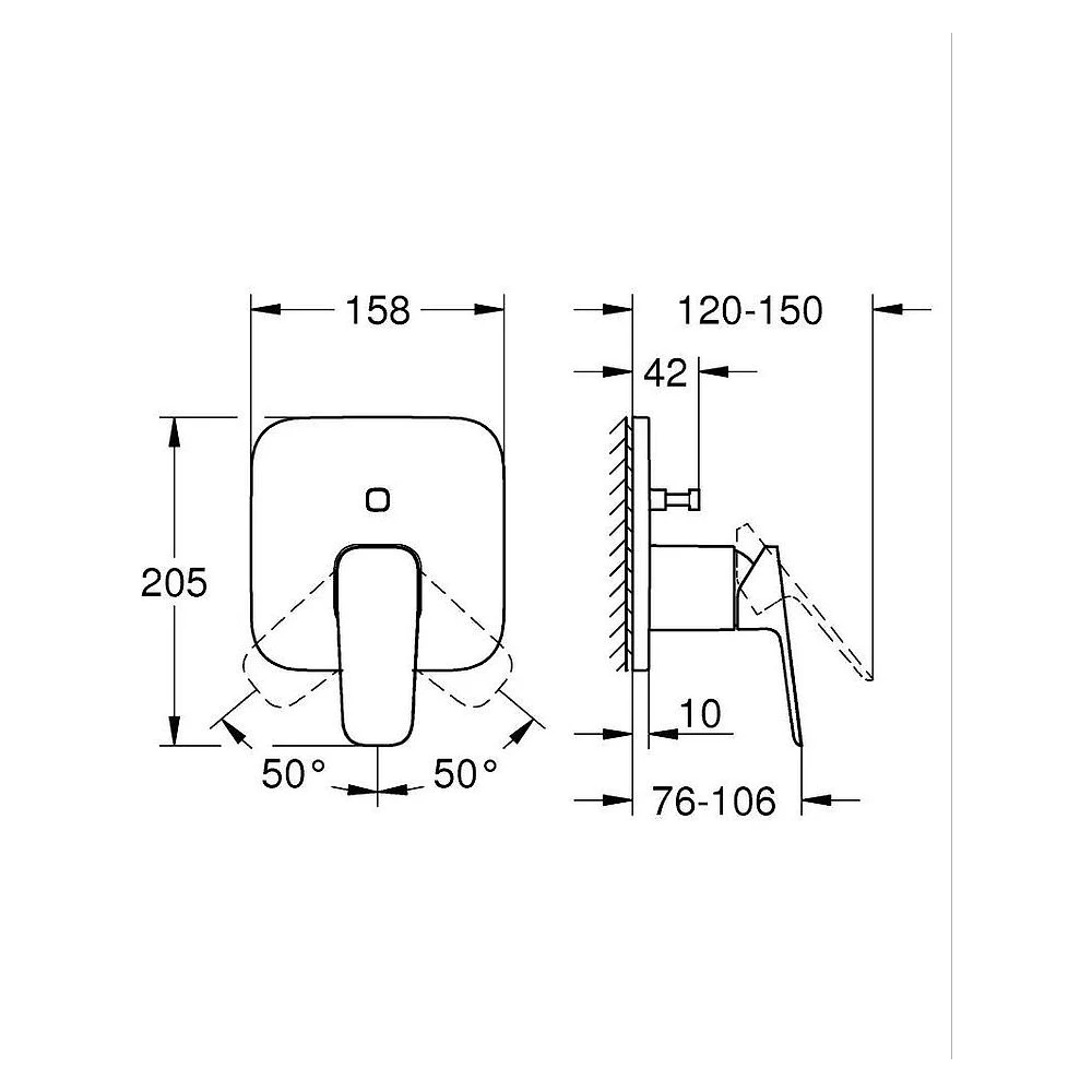 Grohe Cubeo Krom Banyo Bataryası 2