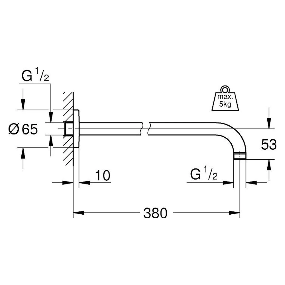 Grohe Rainshower Krom Duş Aksesuarı 2