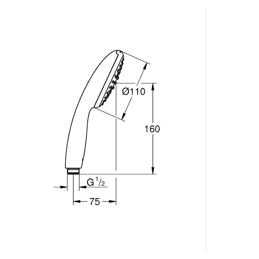 Grohe Tempesta 110 Krom El Duşu 2
