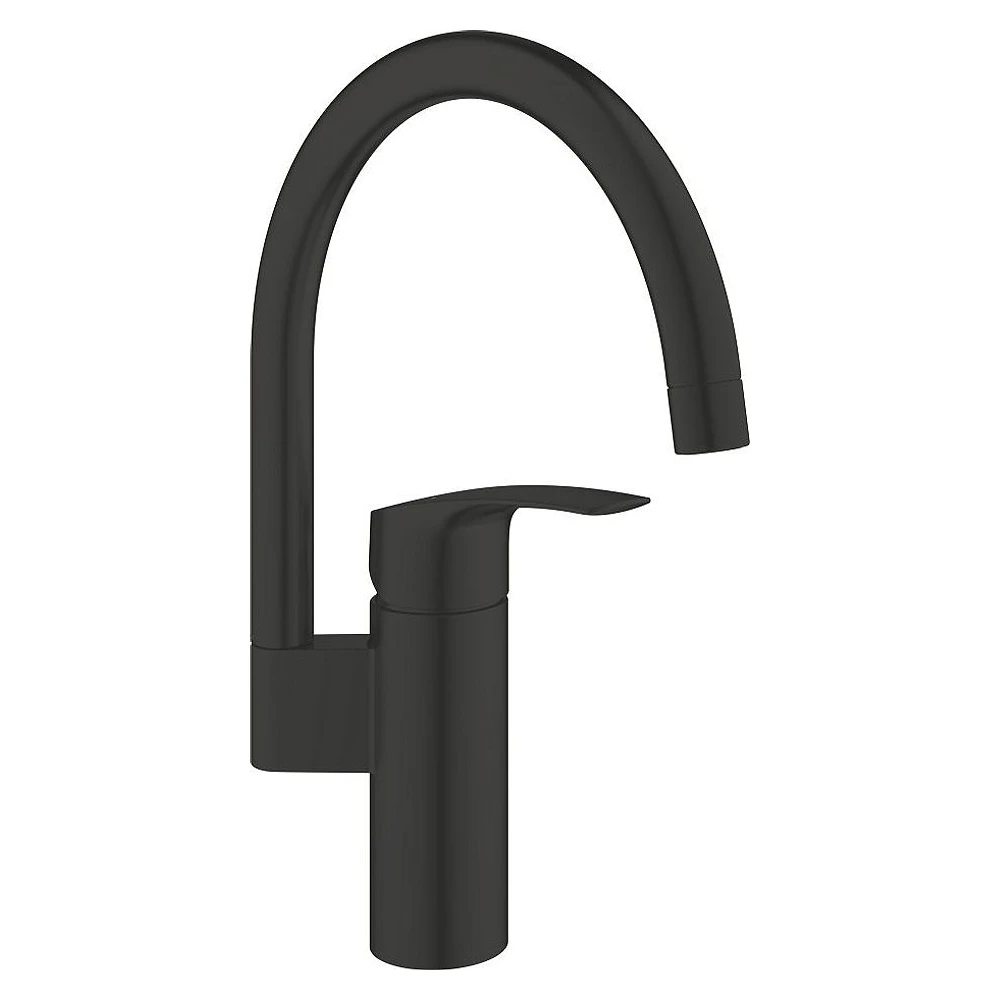 Grohe Eurosmart 2021 Siyah Yüksek Eviye Bataryası