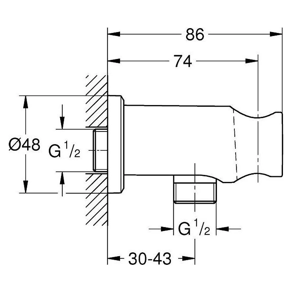 Grohe Rainshower Altın Duş Aksesuarı 2