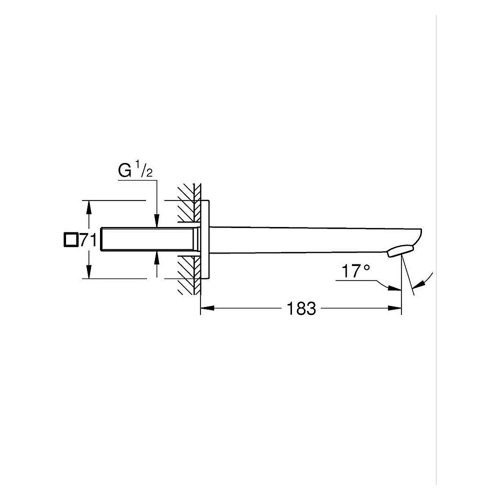Grohe Cubeo Krom Çıkış Ucu 2