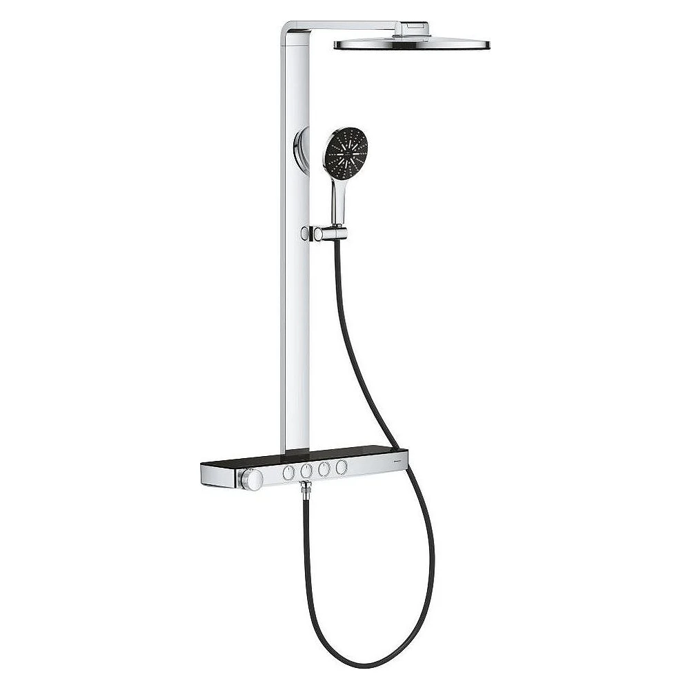 Grohe Rainshower Aqua Pure Duş Sistemi Krom Siyah