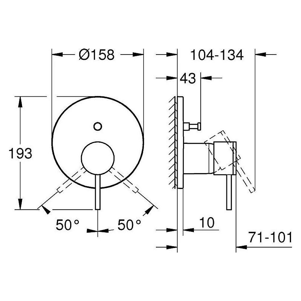 Grohe Atrio New Classic Altın Ankastre Banyo Bataryası 2