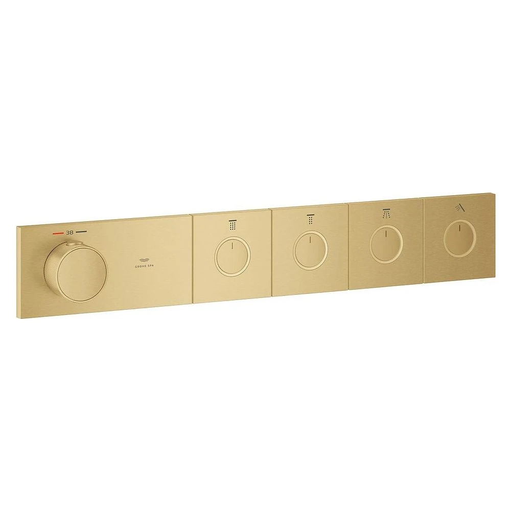 Grohe Grohtherm Aqua Tiles Altın Fırçalanmış Termostatik Batarya 106867GN00