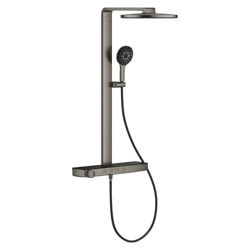 Grohe Rainshower Aqua Pure Antrasit Fırçalanmış Duş Sistemi 100964AL00